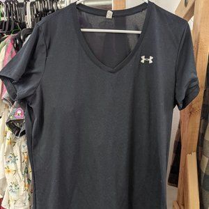 Black Vneck Under Armour T